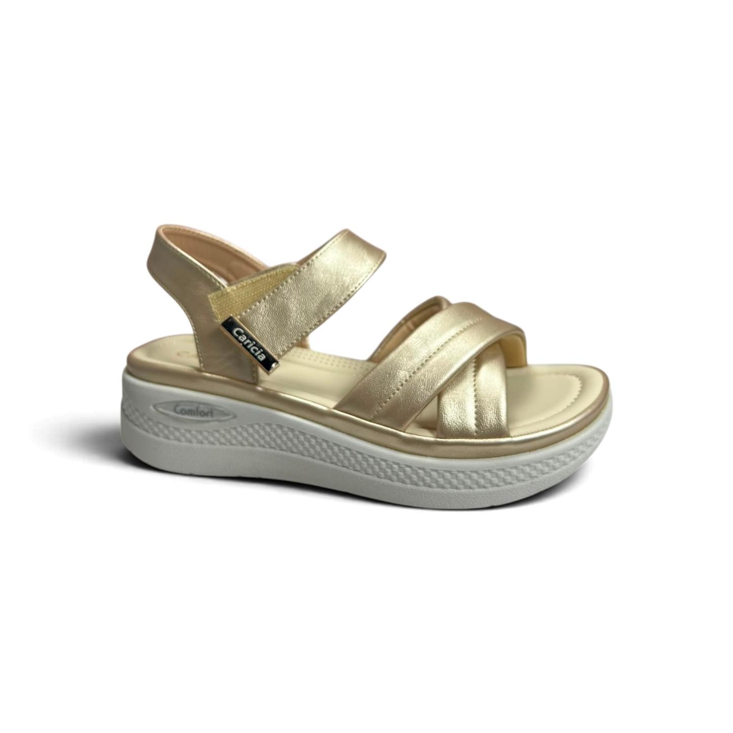 Sandalias Caricia para mujer 
color dorado - W26226