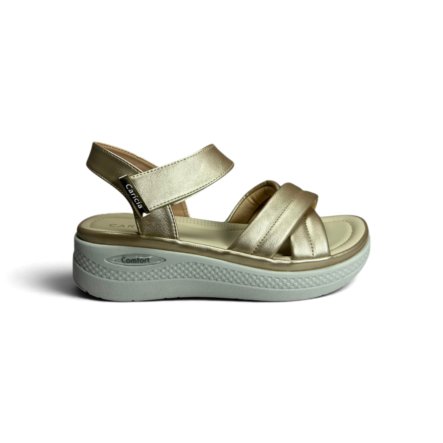 Sandalias Caricia para mujer 
color dorado - W26226