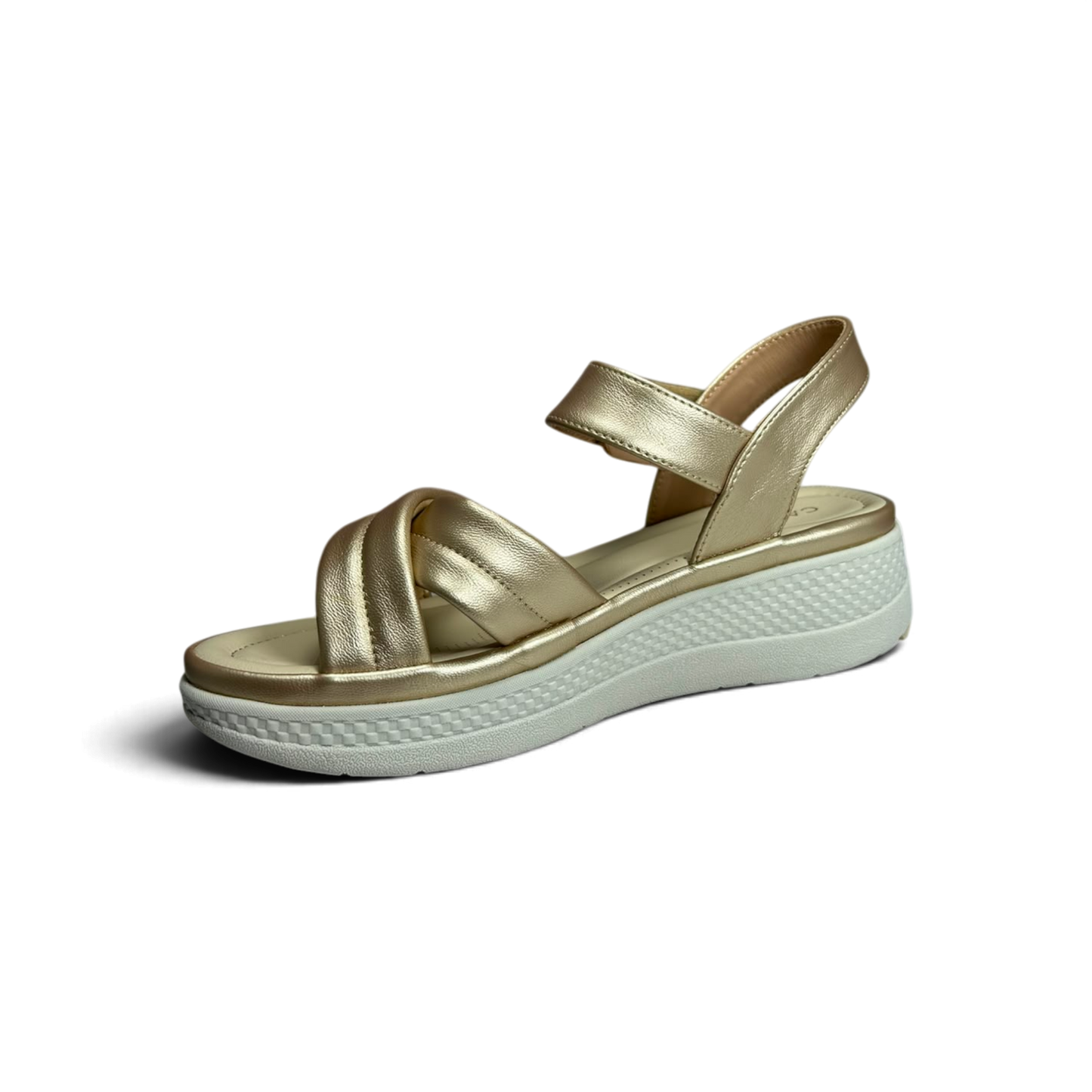 Sandalias Caricia para mujer 
color dorado - W26226